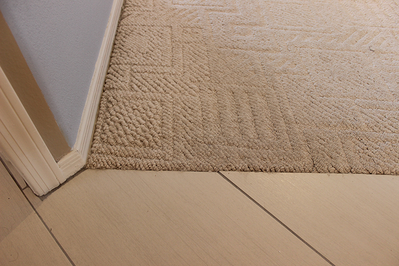 Carpet To Tile Transition Surprise, Carpet To Tile Trim